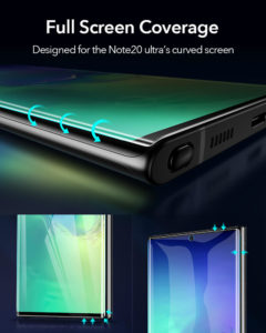 Galaxy Note 20 Ultra Panzerglas Komplettschutz Displayschutzfolie