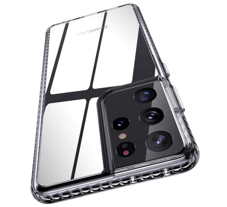 AINOYA Kristallklare Schutzhülle kompatibel mit Samsung Galaxy S21 Ultra