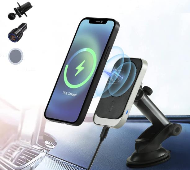 Magnetisches kabelloses Autoladegerät für iPhone 12 Pro Max