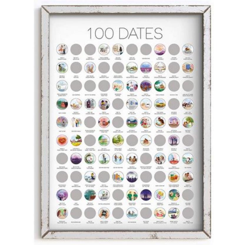 100 Dates Scratch Off Posters 